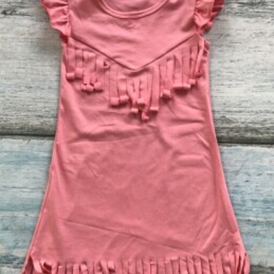 Pink tassel dress 