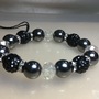 Hematite and Glass beaded bracelet  - Thumbnail 1