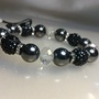 Hematite and Glass beaded bracelet  - Thumbnail 2