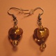 Topaz <3 Lampwork Glass Earrings - Thumbnail 2