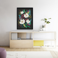 The Garden of Alice, flower, floral, blossom, illustration, trendy, art print - Thumbnail 1