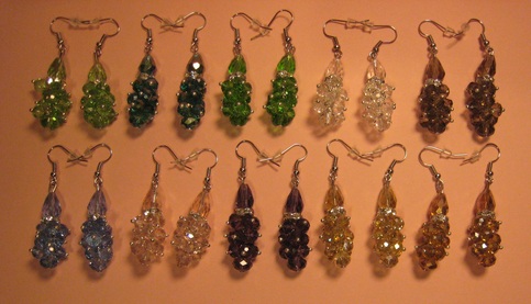 Swarovski Multi Drop Earrings