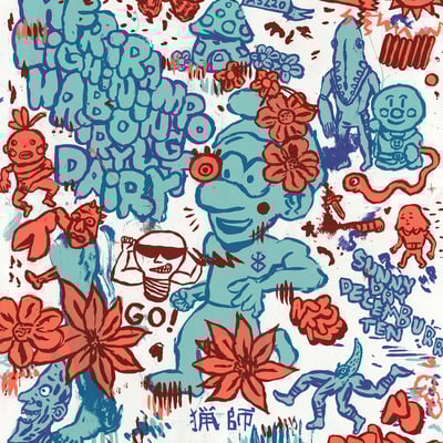 Lightning bolt, afrirampo, hairy dairy show poster 