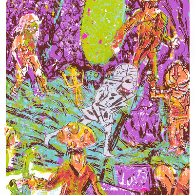 Parallel dementia (slight corner folds or misprints)