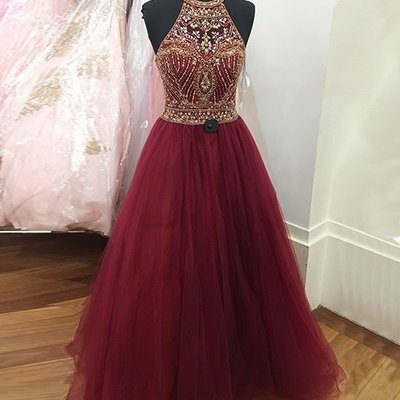 Burgundy beading prom dress, sexy prom dress,charming prom dress, long prom dress,prom dresses, elegant prom dress, prom dress z76