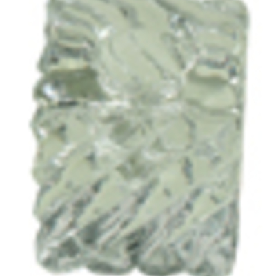 Candle holder - mini clear swirl