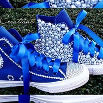 Adult Custom Bling Converse (Size 4-9)