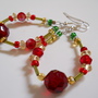 Cherry Ball Hoop Earrings - Thumbnail 1