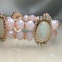 Glass Crystal Cuff Bracelet  - Thumbnail 2