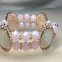 Glass Crystal Cuff Bracelet  - Thumbnail 1