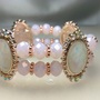 Glass Crystal Cuff Bracelet  - Thumbnail 3