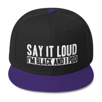 I'm Black And I Pod - Wool Blend Snapback - Thumbnail 1