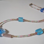 Pink and Blue Bead Necklace - Thumbnail 1