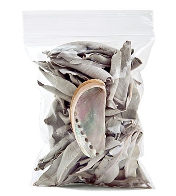 Herb Bundle - Loose White Sage w/Mini Abalone Shell