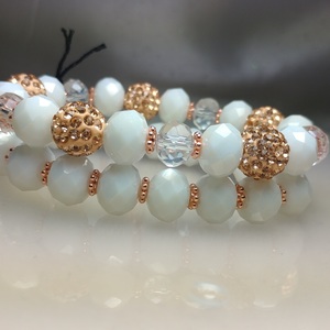 Glass Crystal Bracelet Set