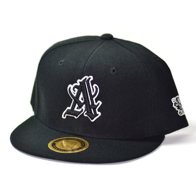 Anaheim a snapback black stitching