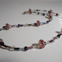 Metallic Pink Bead Necklace - Thumbnail 1
