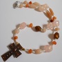 Amber Cross Pendant Necklace - Thumbnail 2