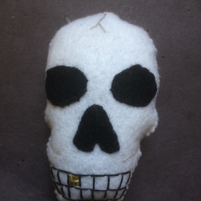 'the skull' custom catnip toy!
