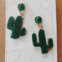 Cactus 'Bow and Crossbones' earrings