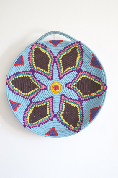  SOLD SOLD SOLD Handmade Vintage Moroccan Round Berber Basket Platter Bowl Tray