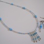 Blissful Blue Bead Necklace and Earrings - Thumbnail 2