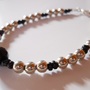 Black and Silver Bead Bracelet - Thumbnail 1