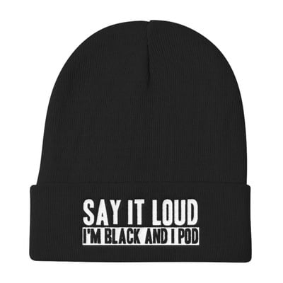 I'm Black And I Pod - Knit Beanie
