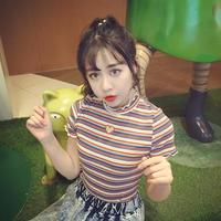 Cut-out Heart Stripe Top - Thumbnail 2