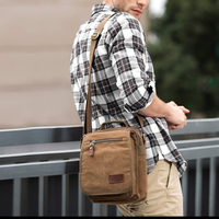 Kaden 3804 4L Men Multifunctional Canvas Single Shoulder Bag - Thumbnail 4