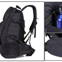 Durable Top Quality 40L Rucksack/Backpack Durable Travel Camping Hiking Hunting - Black - Thumbnail 1