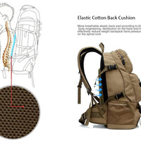 Durable Top Quality 40L Rucksack/Backpack Durable Travel Camping Hiking Hunting - Black - Thumbnail 2