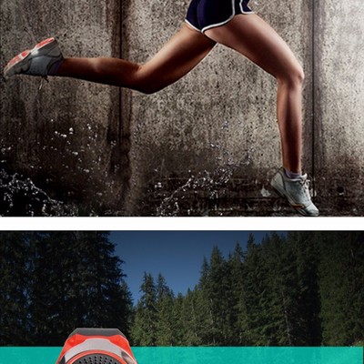 Sports u3 bluetooth wireless watch music speaker tf card fm audio radio speaker