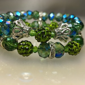 Glass Crystal Bracelet Set