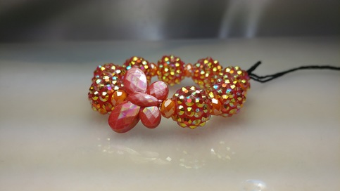 Acrylic Disco ball bracelet 