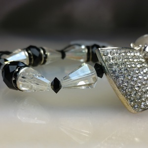 Rhinestone bow bracelet  
