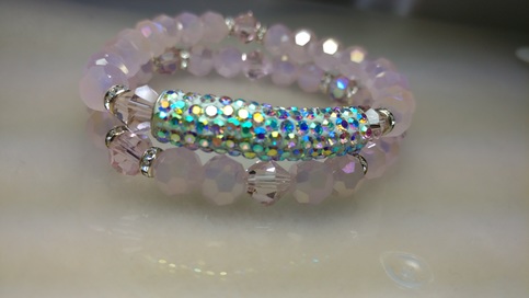 Glass Crystal Bracelet Set