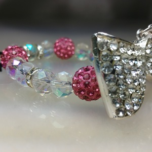 Rhinestone bow bracelet 
