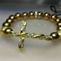 Hematite bracelet (Gold tone) - Thumbnail 1