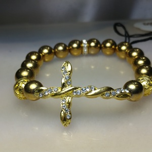 Hematite bracelet (Gold tone)