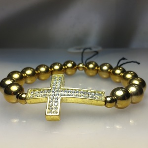 Hematite bracelet (Gold tone)