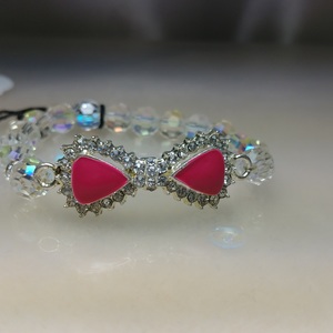 Rhinestone bow bracelet  
