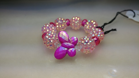Acrylic Disco ball bracelet 