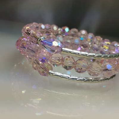 Glass crystal bracelet set