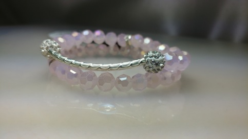Glass Crystal Bracelet Set
