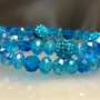 Glass Crystal Bracelet Set - Thumbnail 4