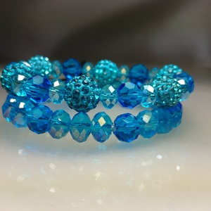 Glass Crystal Bracelet Set