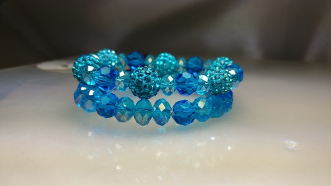 Glass Crystal Bracelet Set