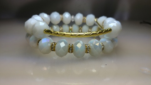 Glass Crystal Bracelet Set