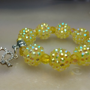 Acrylic Disco ball bracelet 